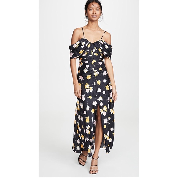 SALE !! ウェディングにも Self Portrait >> Floral Maxi Dress Pink Georgette Flower Maxi Dress – self-portrait-US